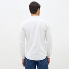 Men's Eggshell White Cotton Classic Collar Casual Shirt, Off White, small image number null