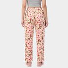 Women's Peach Straight Fit Floral Printed Pyjama, Peach, small