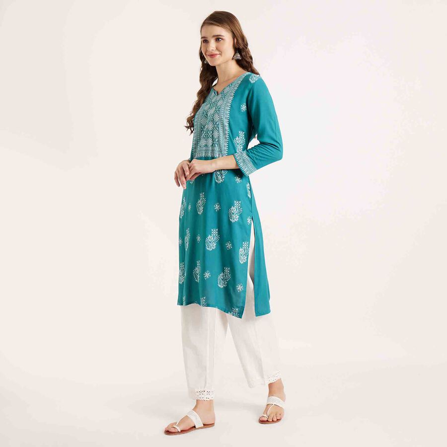 Printed Kurta, Mid Blue, large image number null