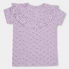Girls' 100% Cotton T-Shirt, लाइलेक, small image number null