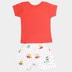 Infants Cotton Boat Neck Baba Suit, Red, small image number null