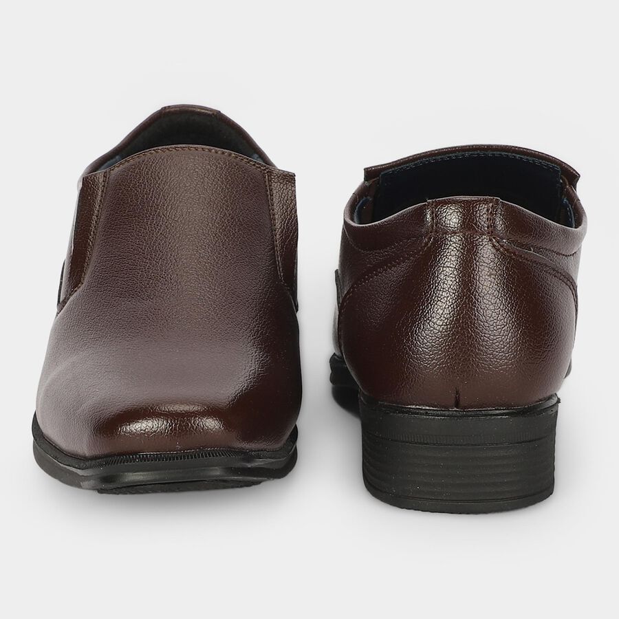 Men's Brown Slip-On Loafer Formal Shoes, Brown, large