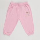 Infants Soft Pink Elastic Waist Printed Cotton Pyjama, हल्का गुलाबी, small image number null