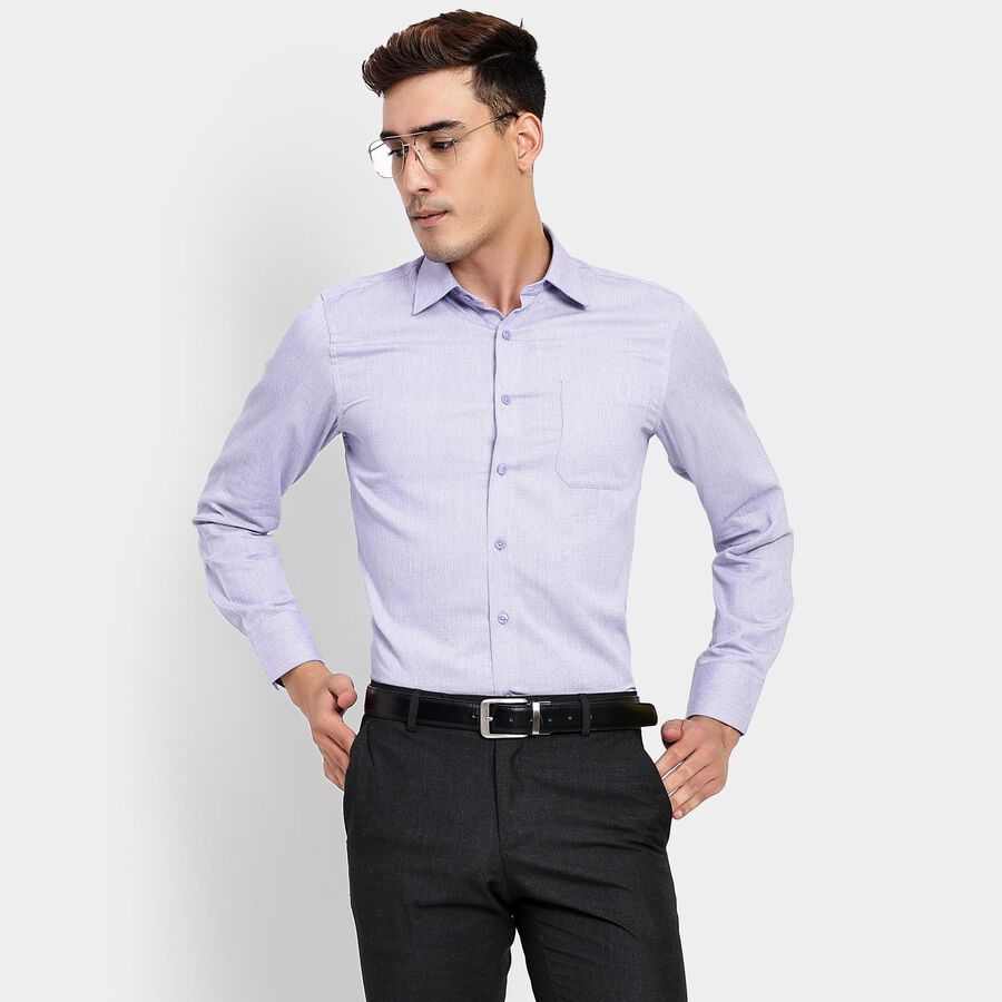 Men's 100% Cotton Formal Shirt, लाइलेक, large image number null