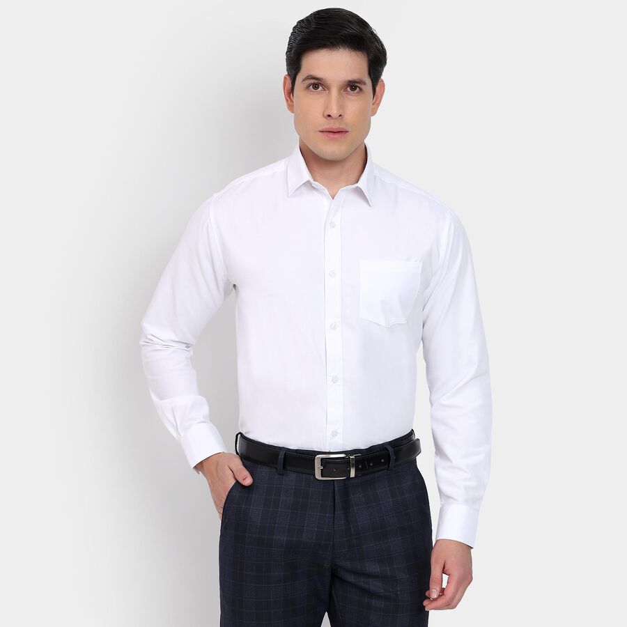 Men's Formal Shirt, सफ़ेद, large image number null