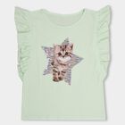 Girls' 100% Cotton T-Shirt , Light Green, small image number null