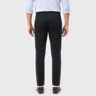 Men's Navy Blue Slim Fit Chino Trousers, नेवी ब्लू, small