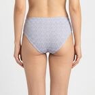 Women's Light Blue Regular Fit Printed Panty, हल्का नीला, small