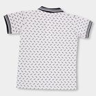 Boys' Half Sleeves T-Shirt, White, small image number null