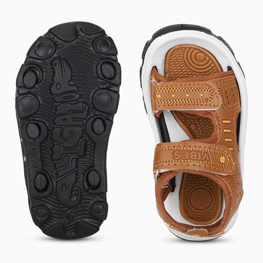 Boys' Sandal, भूरा, large