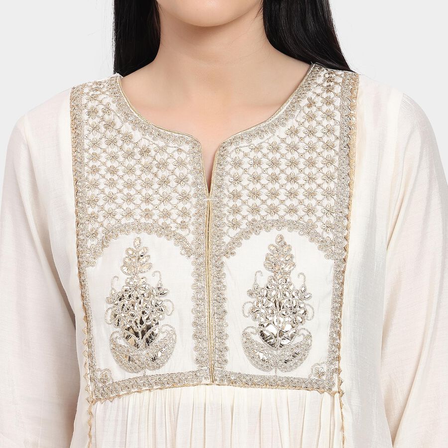Ladies' Ethnic Set , Off White, large image number null