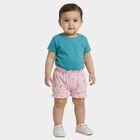 Infants Pink Regular Fit Printed Bloomers, Light Pink, small