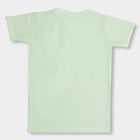 Boys' 100% Cotton Half Sleeves T-Shirt , हल्का हरा, small image number null