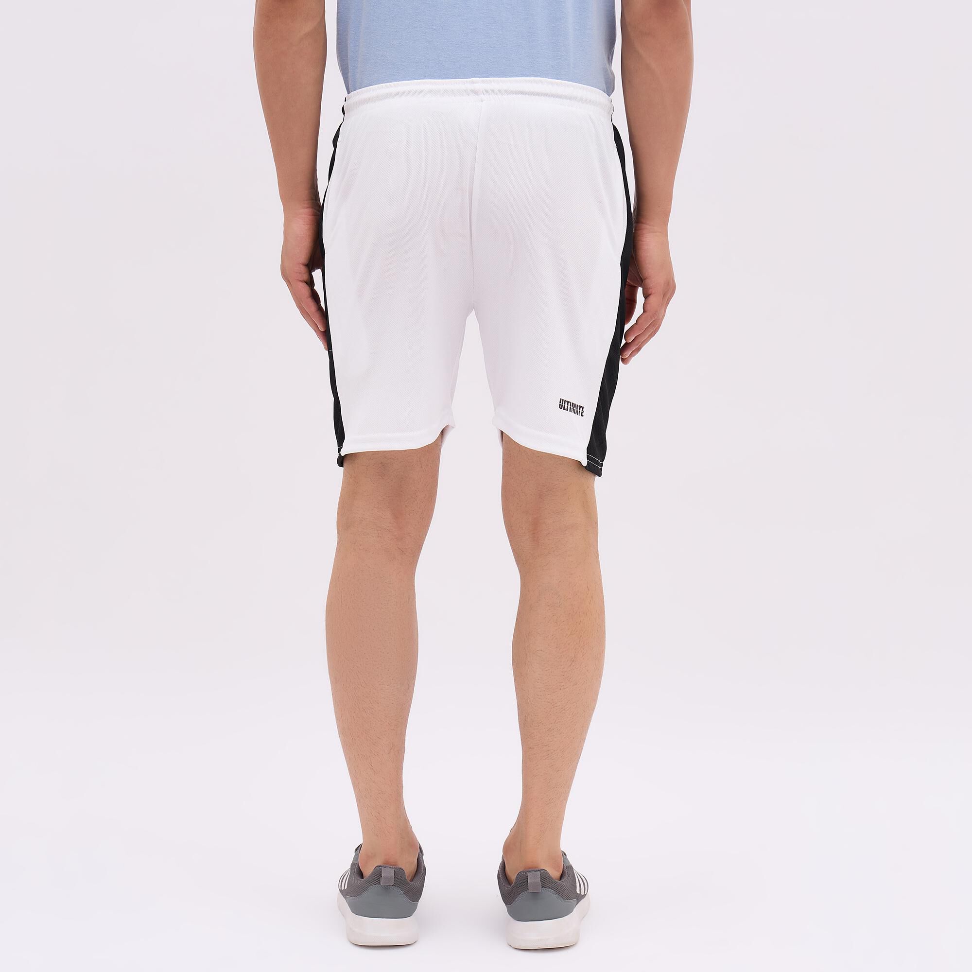 Brink Men's Bright White Regular Fit Active Bermuda Shorts