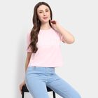 Ladies' 100% Cotton Crop  Top, Pink, small image number null