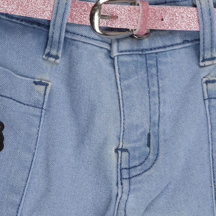 Girls' Jeans, हल्का नीला, large image number null