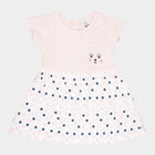 Infants Cotton Frock, Light Pink, small image number null