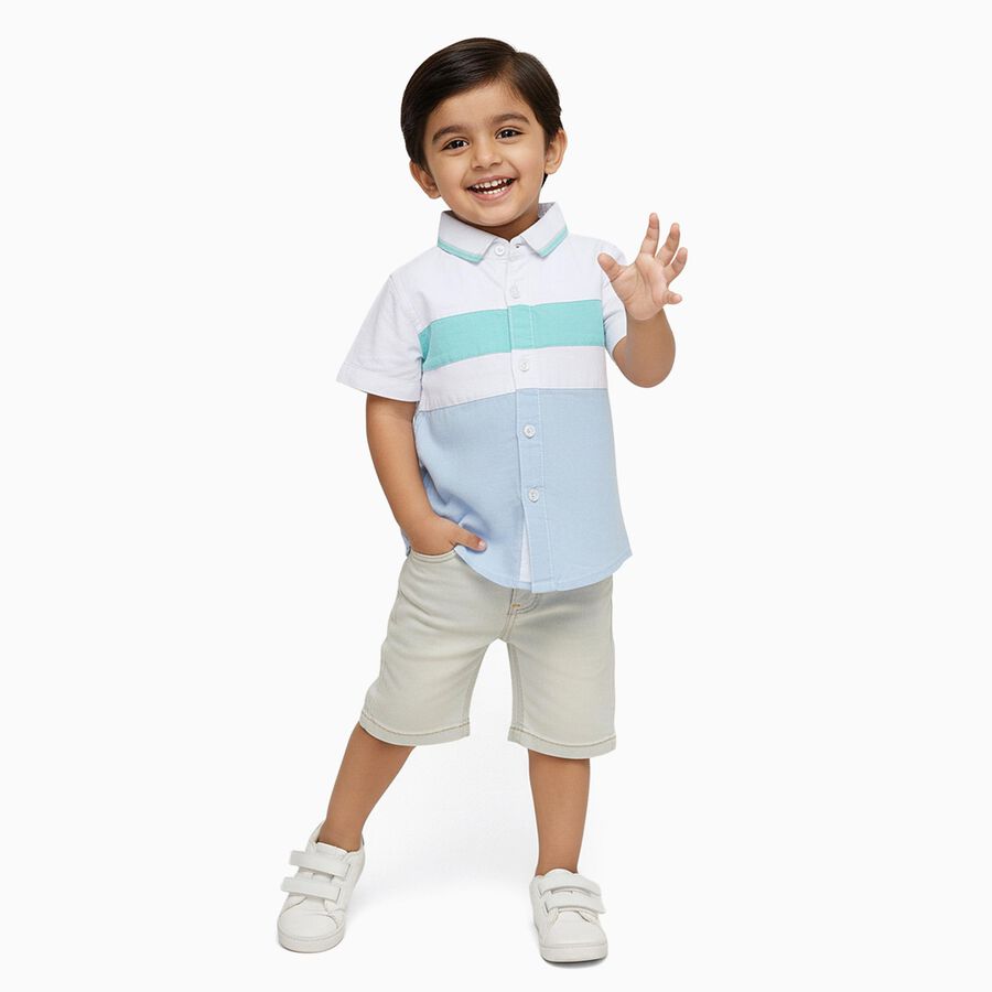 Infants' 100% Cotton Shirt, सफ़ेद, large image number null