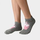 Women's Assorted Regular Fit Ankle Graphic Pack of 3 Socks, चुनिंदा, small