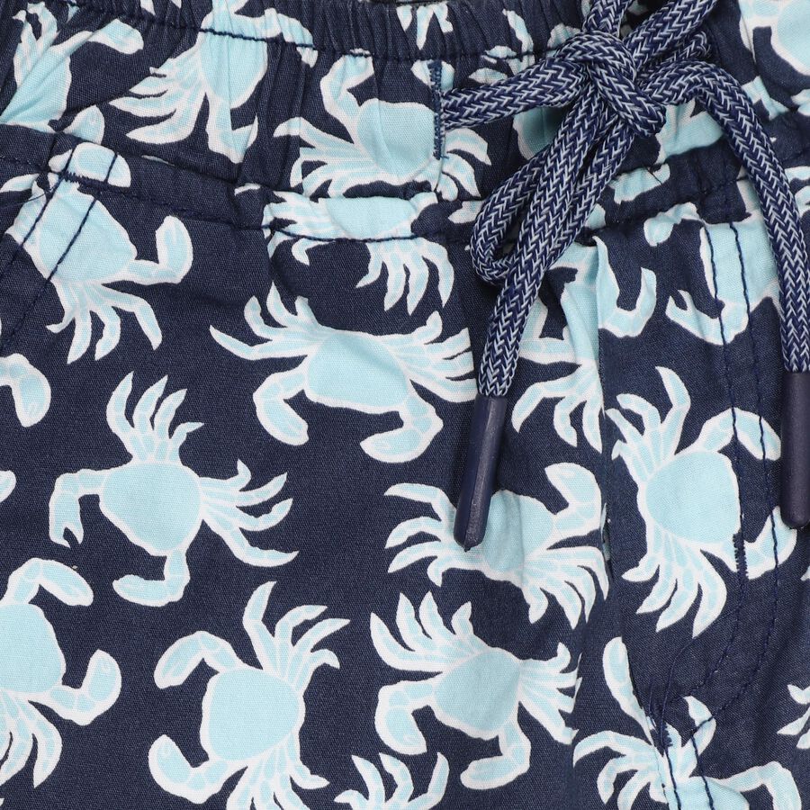 Boys' 100% Cotton Bermudas, नेवी ब्लू, large image number null
