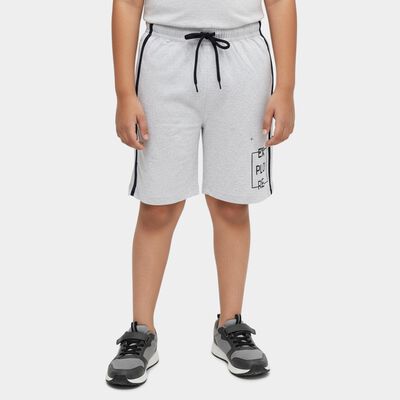 Boys' Light Grey Regular Fit Bermuda Shorts