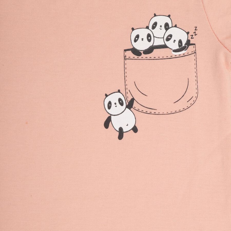 Girls' T-Shirt, हल्का गुलाबी, large image number null