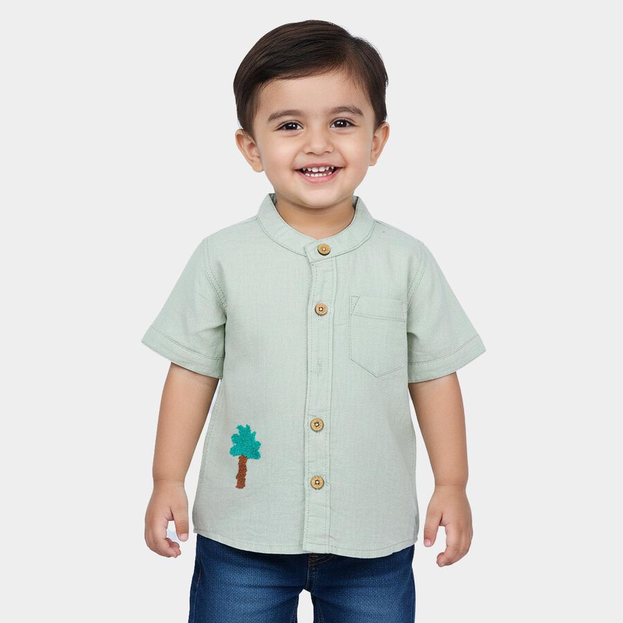 Infants' Shirt, Light Green, large