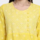 Ladies' 100% Cotton Kurta , पीला, small image number null