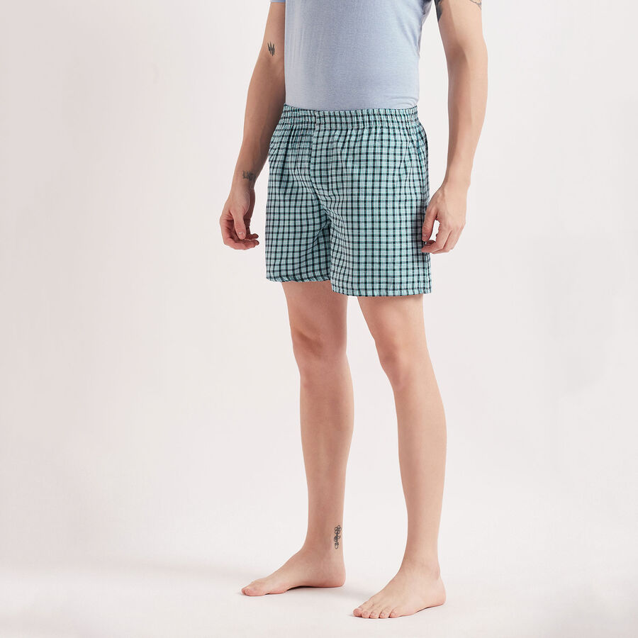 Checks Boxers, Dark Blue, large image number null