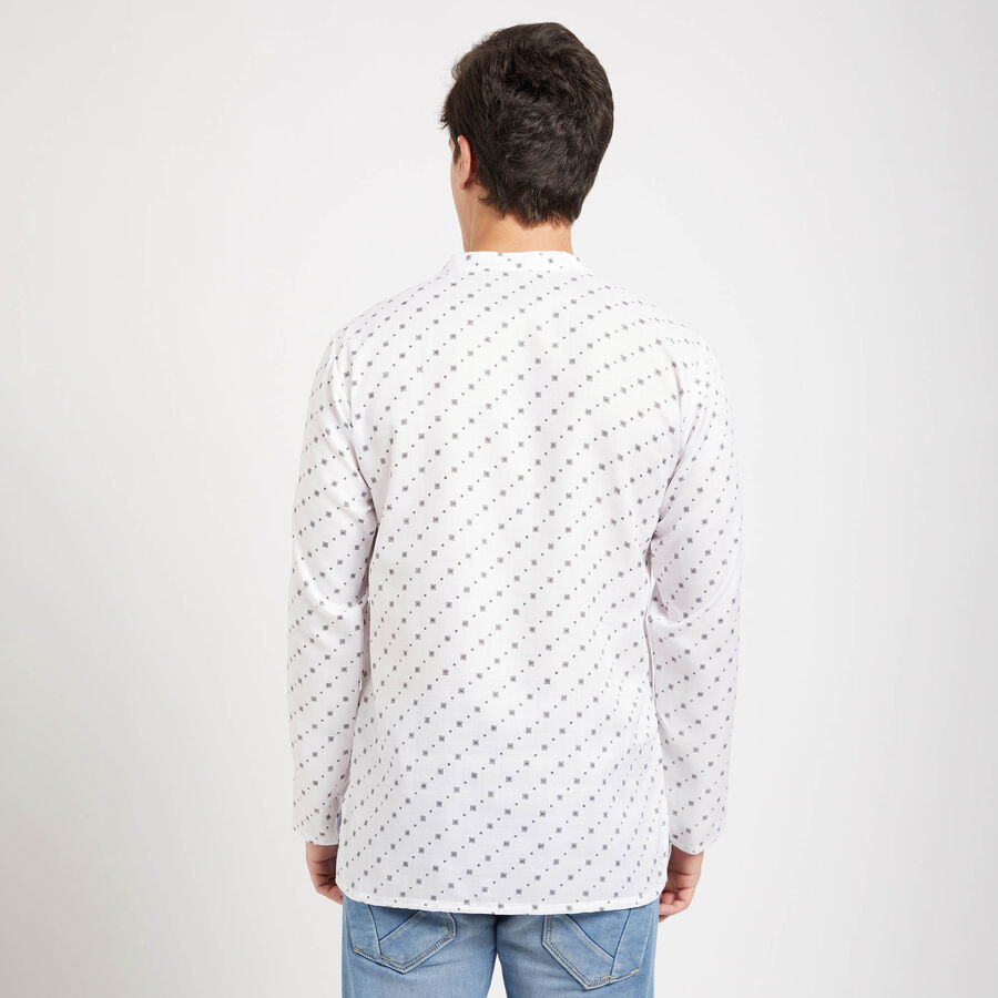 Printed Kurta, White, large image number null