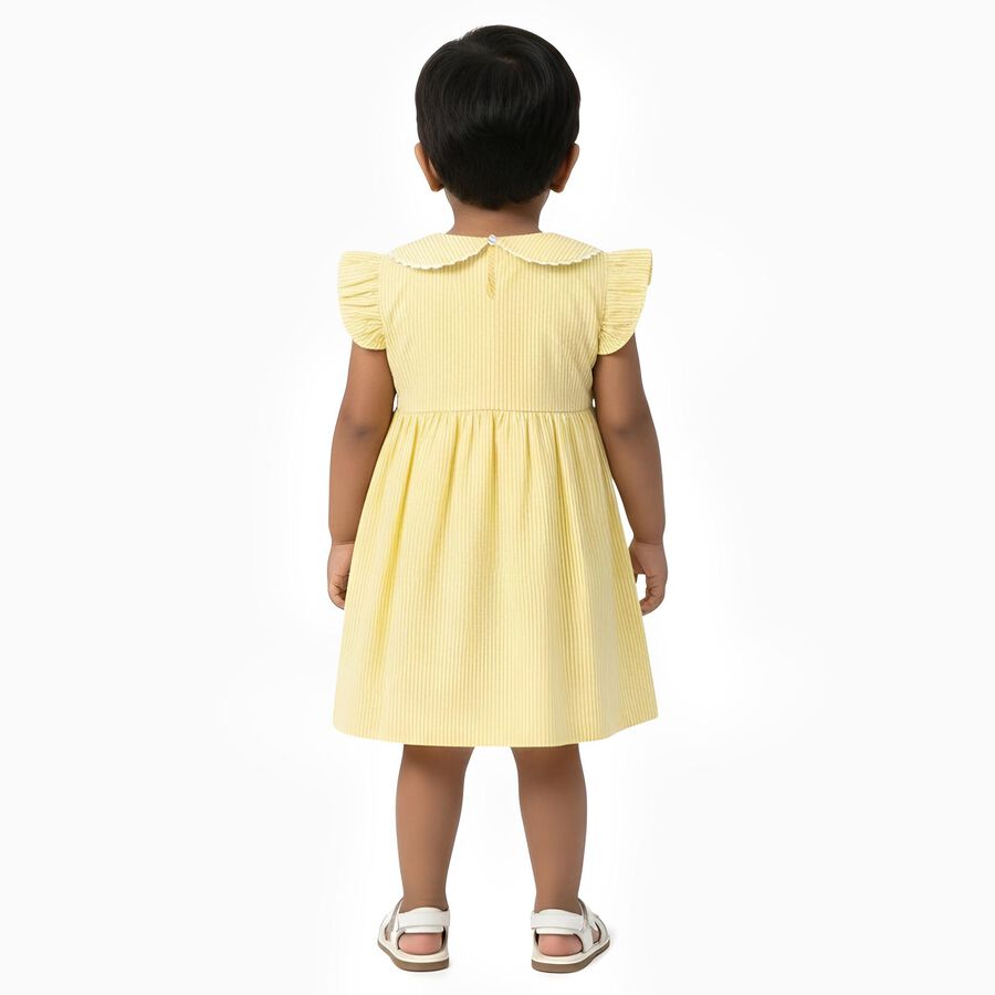 Infants' Cotton Minimalist Everyday Frock, सफ़ेद, large