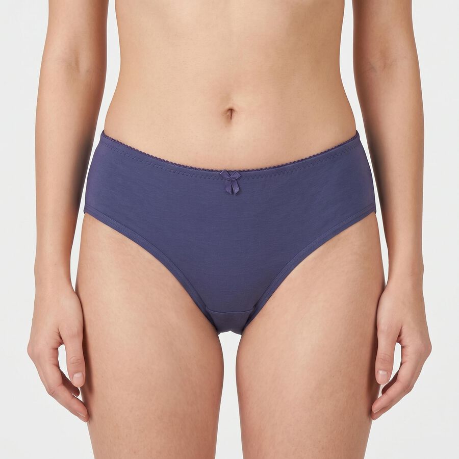 Women's Assorted Regular Fit Solid Panty, चुनिंदा, large