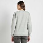 Round Neck Sweatshirt, Melange Light Grey, small image number null