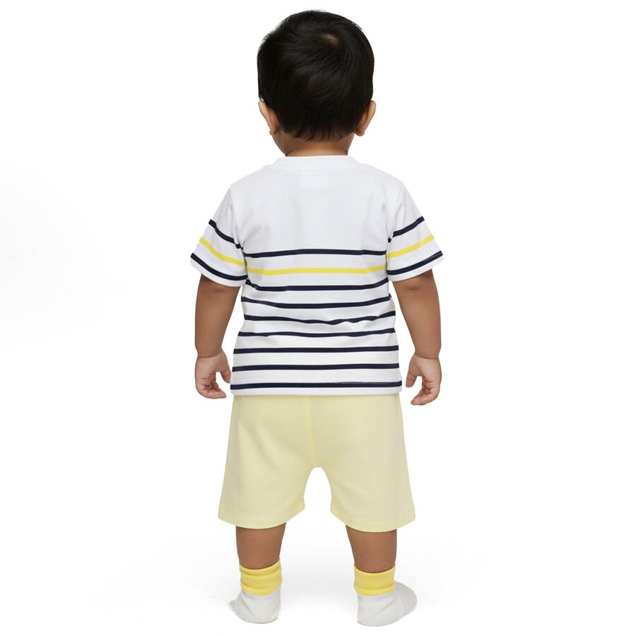 Infants' 100% Cotton Baba Suit, Yellow, large image number null