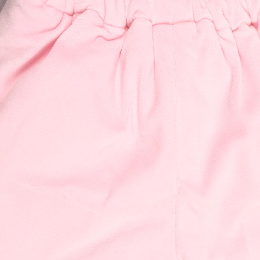 Infants Soft Baby Pink Hooded Casual Jump Suit, Pink, large image number null