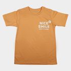 Boys' Half Sleeves T-Shirt, पीच, small