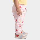 Infants Pink Jogger Fit Strawberry Printed Pyjama, हल्का गुलाबी, small