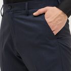 Men's Jet Blue Slim Fit Formal Trousers, Dark Blue, small