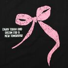 Girls Black Round Neck Regular T-Shirt, काला, small