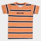 Boys' Cotton Half Sleeves T-Shirt, Rust, small image number null