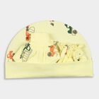 Infants' 100% Cotton Gift Set (Cap, Mittens, Booties), Yellow, small
