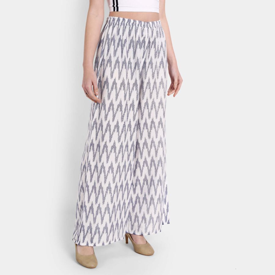 Printed Palazzo, White, large image number null