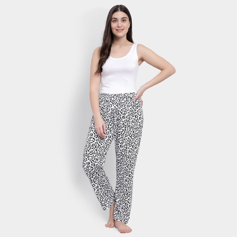 All Over Print Full Length Pyjama, Off White, large image number null