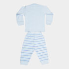 Infants Cotton Round Neck Baba Suit, Mid Blue, small image number null