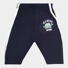 Infants Solid Elasticated Waist Pyjama, Navy Blue, small image number null
