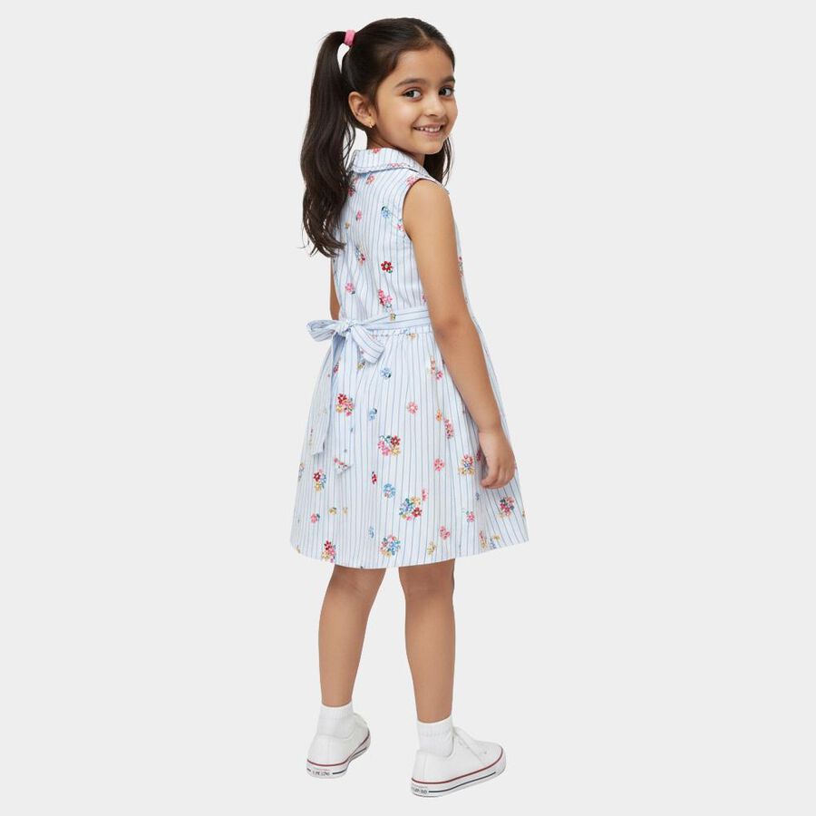 Girls' Frock, Light Blue, large