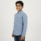 Boys' Light Blue Classic Collar Casual Shirt, हल्का नीला, small image number null