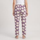 Women Purple Cloud Printed Pyjama, बैंगनी, small