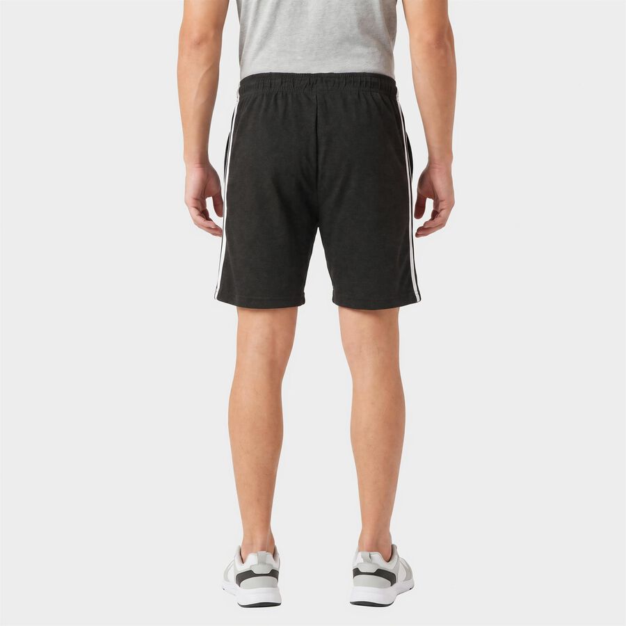 Men's Charcoal Regular Fit Athletic Bermuda Shorts, चारकोल, large