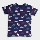 Boys' Cotton T-Shirt, Navy Blue, small image number null